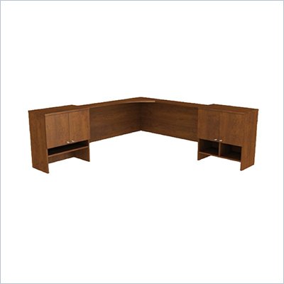 Bestar Elite Corner Hutch in Tuscany Brown
