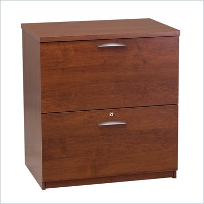 Bestar Elite 2 Drawer Lateral File Storage Cabinet in Tuscany Brown