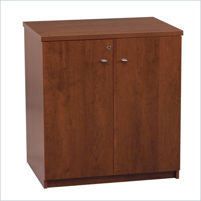 Bestar Elite 2 Door Storage Cabinet in Tuscany Brown