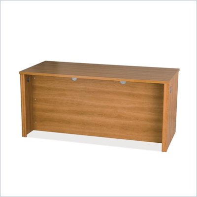 Bestar Embassy Home Office Wood Credenza Desk in Cappuccino Cherry