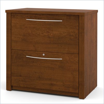Bestar Embassy 2 Drawer Lateral Wood File Storage Cabinet in Tuscany Brown