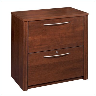 Bestar Embassy 2 Drawer Lateral Wood File Storage Cabinet in Tuscany Brown