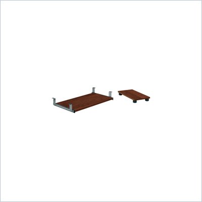 Bestar Embassy Keyboard Shelf and CPU Platform in Tuscany Brown