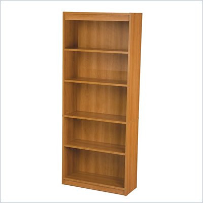 Bestar Innova 5 Shelf Bookcase in Cappuccino Cherry