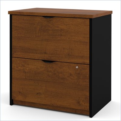 Bestar Innova 2 Drawer Lateral Wood File Storage in Tuscany Brown