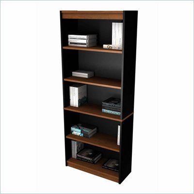 Bestar Innova 5 Shelf Bookcase in Tuscany Brown