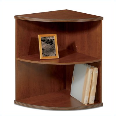 Bestar Inspiration Corner Bookcase In Tuscany Brown