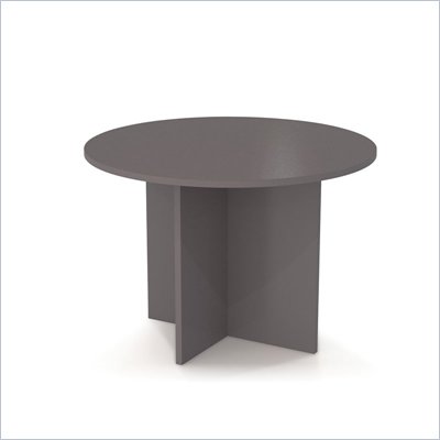 Bestar Meeting Solutions 42 Inch Round Meeting Table in Slate