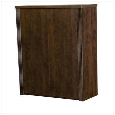Bestar Prestige + Two Door Cabinet in Chocolate