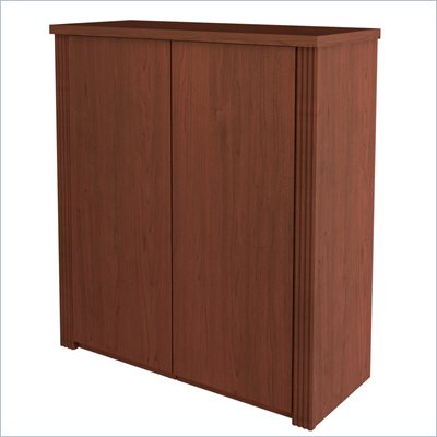 Bestar Prestige + Two Door Cabinet in Cognac Cherry