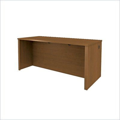 Bestar Prestige + Wood Credenza in Cognac Cherry