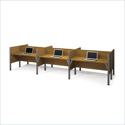 Bestar Pro-Biz 6 Station Telemarketing Center with 3/4 Wall