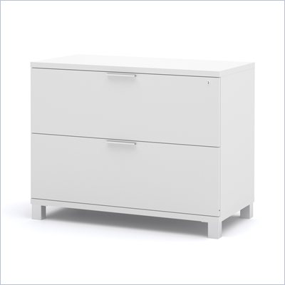Bestar Pro-Linea Assembled Lateral File in White