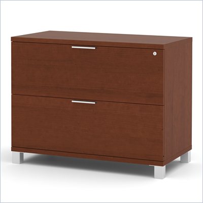 Bestar Pro-Linea Assembled Lateral File in Cognac