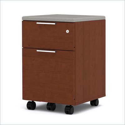 Bestar Pro-Linea Assembled Mobile Pedestal in Cognac