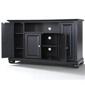 Crosley Furniture Alexandria 48 TV Stand in Black Finish