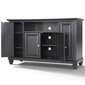 Crosley Furniture Cambridge 48 TV Stand in Black Finish