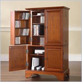 Crosley Furniture LaFayette Media Storage and Gaming Cabinet in Classic Cherry Finish