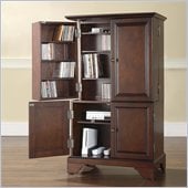 Crosley Furniture LaFayette Media Storage and Gaming Cabinet in Vintage Mahogany Finish