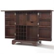 ADD TO YOUR SET: Crosley Furniture LaFayette Expandable Bar Cabinet in Vintage Mahogany Finish