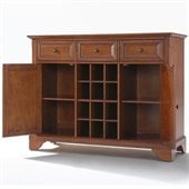 Crosley Furniture LaFayette Buffet Server / Sideboard Cabinet in Classic Cherry