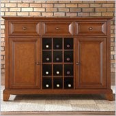 Crosley Furniture Newport Buffet Server / Sideboard Cabinet in Classic Cherry