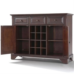 Crosley Furniture LaFayette Buffet Server / Sideboard Cabinet in Vintage Mahogany