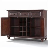 Crosley Furniture Cambridge Buffet Server / Sideboard Cabinet in Vintage Mahogany