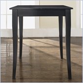 Crosley Furniture Cabriole Leg Pub/Dining Table in Black Finish 