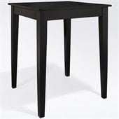 Crosley Furniture Tapered Leg Pub/Dining Table in Black Finish