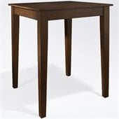 Crosley Furniture Tapered Leg Pub Table in Vintage Mahogany Finish