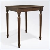 Crosley Furniture Turned Leg Pub Table in Vintage Mahogany Finish