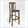 Crosley Furniture Bar Height Shield Back Bar Stool in Classic Cherry Finish