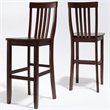 Crosley Furniture Bar Height School House Bar Stool in Mahogany Finish