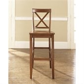 Crosley Furniture Bar Height X-Back Bar Stool in Classic Cherry Finish