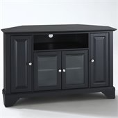 Crosley Furniture LaFayette 48 Corner TV Stand in Black Finish