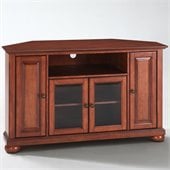 Crosley Furniture Alexandria 48 Corner TV Stand in Classic Cherry