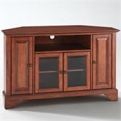 Crosley Furniture LaFayette 48 Corner TV Stand in Classic Cherry