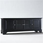 Crosley Furniture LaFayette 60 Low Profile TV Stand in Black Finish