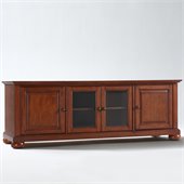 Crosley Furniture Alexandria 60 Low Profile TV Stand in Classic Cherry