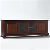 Crosley Furniture Alexandria 60 Low Profile TV Stand in Vintage Mahogany