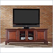 Crosley Furniture Newport 60 Low Profile TV Stand in Vintage Mahogany