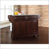 Crosley Furniture Newport Solid Granite Top Mahogany Kitchen Island