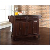 Crosley Furniture Newport Black Granite Top Mahogany Kitchen Island