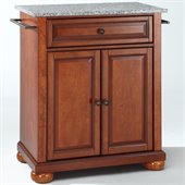 Crosley Furniture Alexandria Solid Granite Top Cherry Kitchen Island