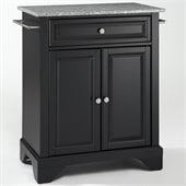 Crosley Furniture LaFayette Solid Granite Top Kitchen Island in Black