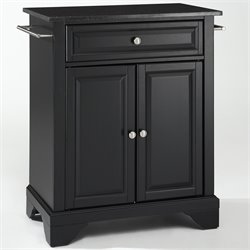 Crosley Furniture LaFayette Solid Black Granite Top Kitchen Island