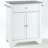 Crosley Furniture LaFayette Solid Granite Top Kitchen Island in White