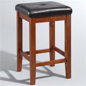 Crosley Furniture 24 Upholstered Square Bar Stool in Classic Cherry