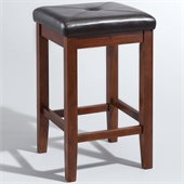 Crosley Furniture 24 Upholstered Square Bar Stool in Vintage Mahogany